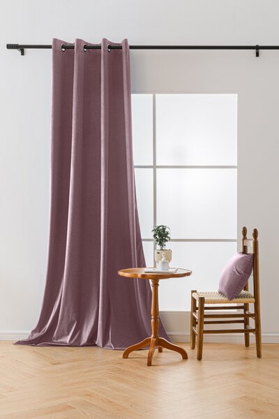 Svetlo vijolična zatemnitvena zavesa VELVET 140x250 cm Za obesiti: Trak za nabiranje