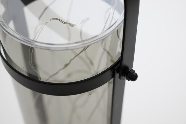 Sončna svetilka LANTERN GREY 46 cm siva