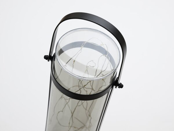 Sončna svetilka LANTERN GREY 46 cm siva