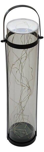 Sončna svetilka LANTERN GREY 46 cm siva