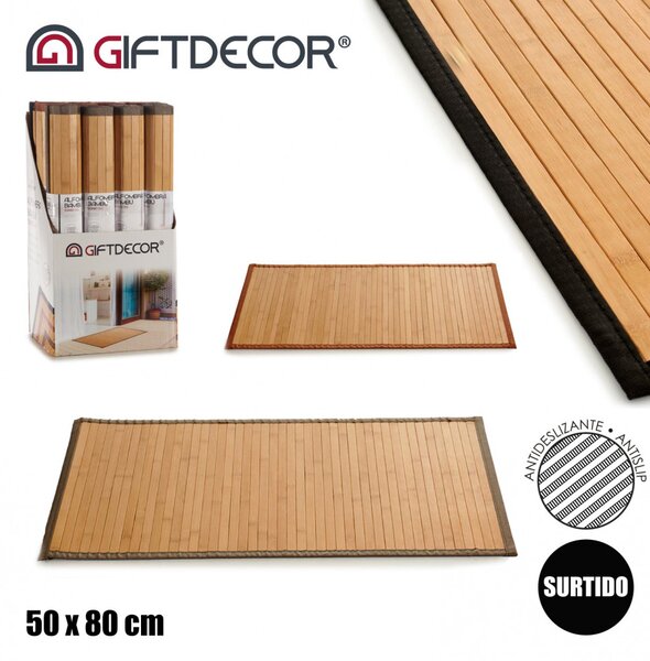 Bambusova protizdrsna preproga BAMBOO ANTISLIP 50x80 cm