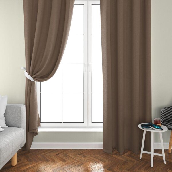 2x Svetlo rjava zavesa OXFORD 140x250 cm