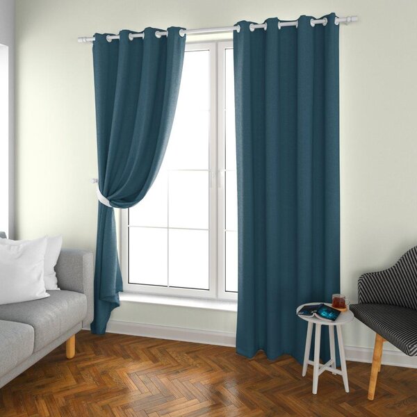 2x Turkizna zavesa OXFORD 140x250 cm
