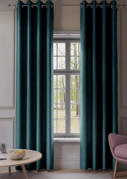 2x Turkizna zavesa OXFORD 140x250 cm