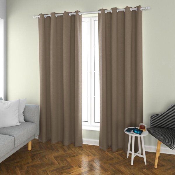 2x Svetlo rjava zavesa OXFORD 140x250 cm