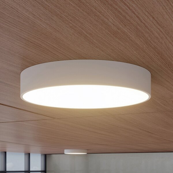 Arcchio LED stropna svetilka Noabelle, Ø 60 cm, bela, kovinska, zatemnjen, Bela, Kuhinja, Kovina, Sodobni