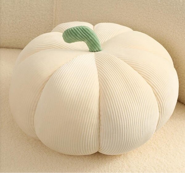 Okrasna blazina v obliki buče PUMPKIN 35 cm, smetanasta