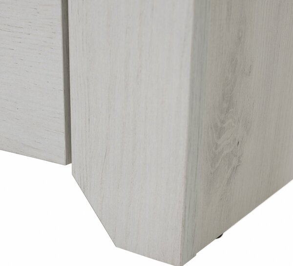 KONDELA Pisalna miza, craft bela, ANGEL TIP 80
