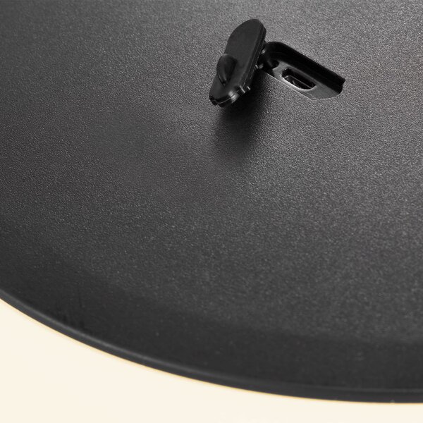 Nordlux LED stoječa svetilka Kettle Tripod kovinska, senčnik 36 cm, zatemnjen, Črna, Kovina, Dizajn, Stoječe senčilo