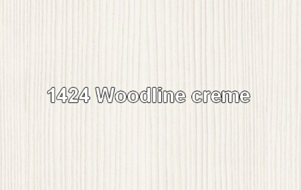 KONDELA Komoda z vitrino 1D1W1S1B, woodline krem, TIFFY 09