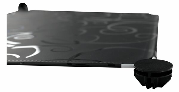 KONDELA Modularni organizator garderobe, črno/mlečno bel, RODAN TIP 2