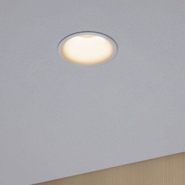 Paulmann svetilka za vgradnjo Cymbal 3x6W warmdim IP44, zatemnjen, Bela, Dnevna soba / jedilnica, Plastika, Sodobni, Vgradne svetilke okrogle