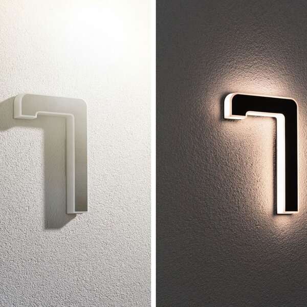 Paulmann LED sončna hiša številka 7, Črna, Plastika, Sodobni
