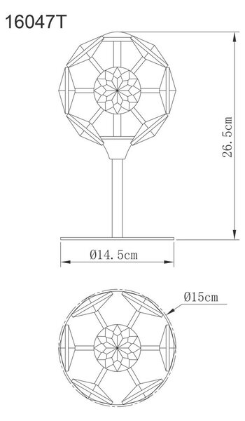 NAMIZNA LED-SVETILKA VIRINA 15/26,5 cm