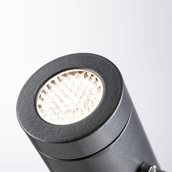 Paulmann Plug & Shine LED reflektor za zemeljski trn Radon, zatemnjen, Siva, Kovina