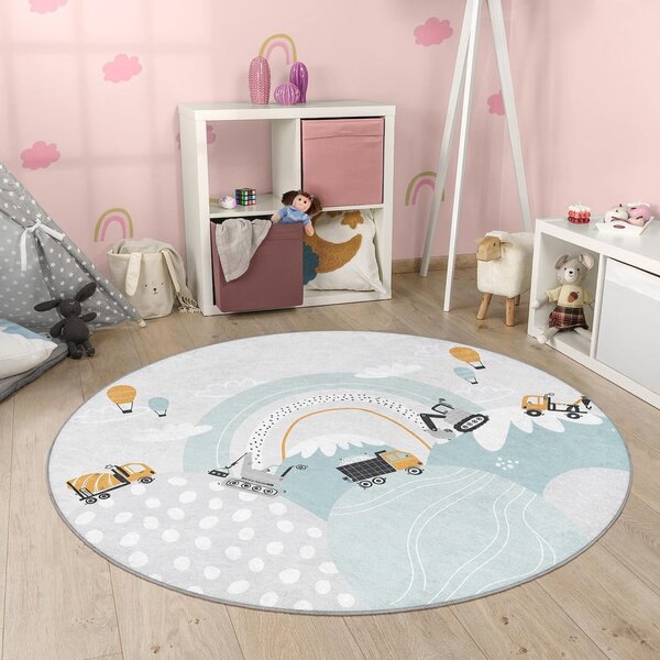 Pralna otroška preproga ø120 cm Snowy Hills – Mila Home