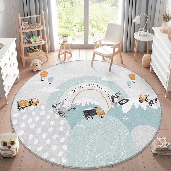 Pralna otroška preproga ø120 cm Snowy Hills – Mila Home