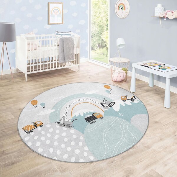 Pralna otroška preproga ø120 cm Snowy Hills – Mila Home