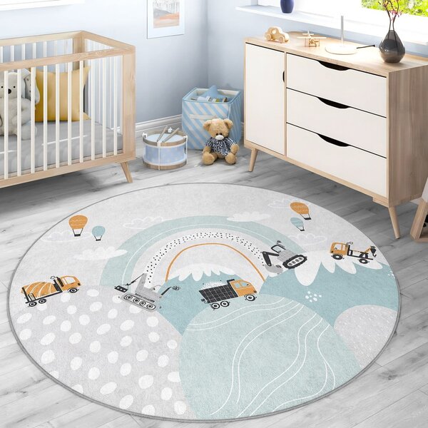 Pralna otroška preproga ø120 cm Snowy Hills – Mila Home