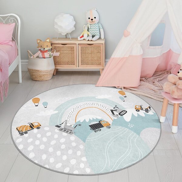 Pralna otroška preproga ø120 cm Snowy Hills – Mila Home