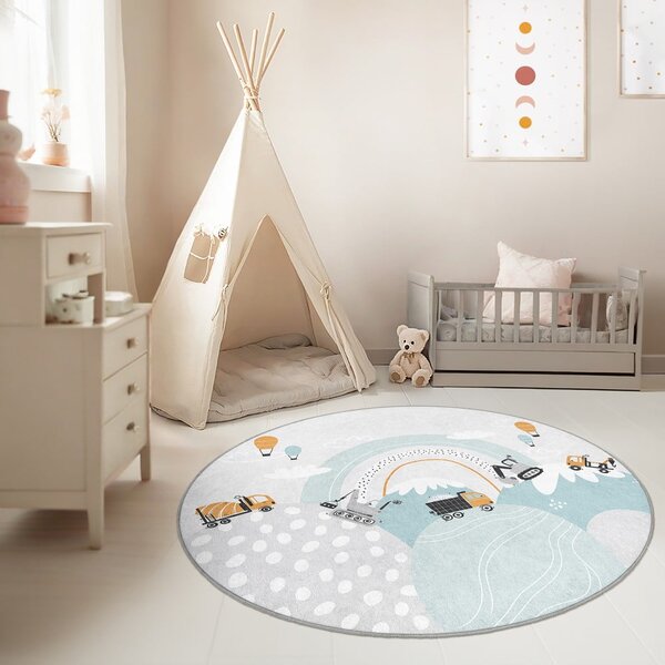 Pralna otroška preproga ø120 cm Snowy Hills – Mila Home