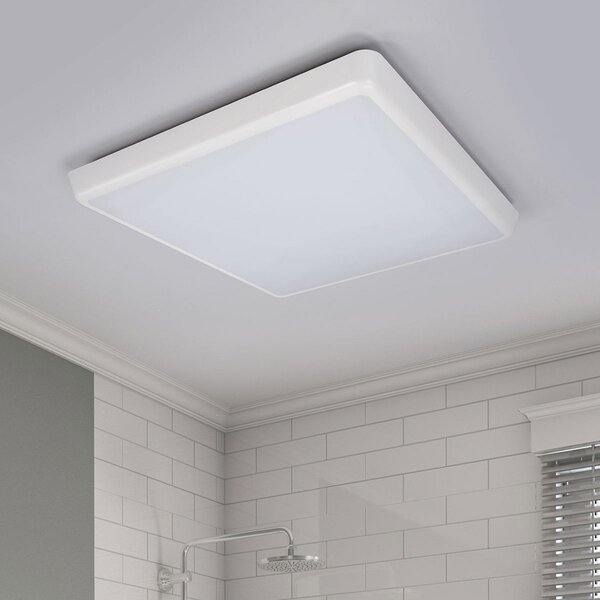 Arcchio LED stropna svetilka Augustin, 40 x cm, bela, IP54, Bela, Kopalnica, Plastika, Sodobni