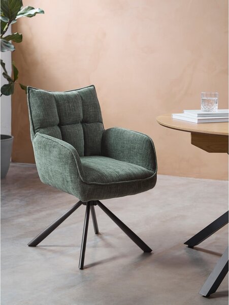 Zeleni oblazinjeni jedilni stoli v kompletu 2 ks Marilla – Unique Furniture