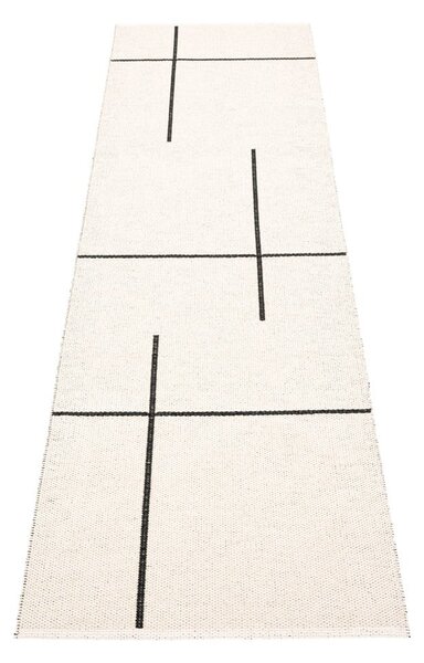Črn zunanji in notranji tekač 70x270 cm Fred Black – Pappelina