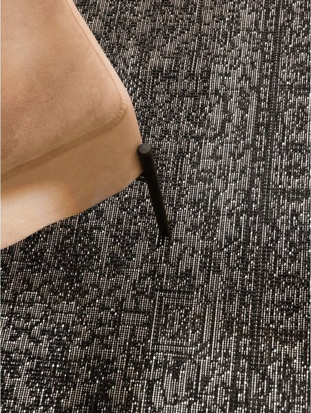 Črno-bel zunanji in notranji tekač 80x250 cm Duet Kona – NORTHRUGS
