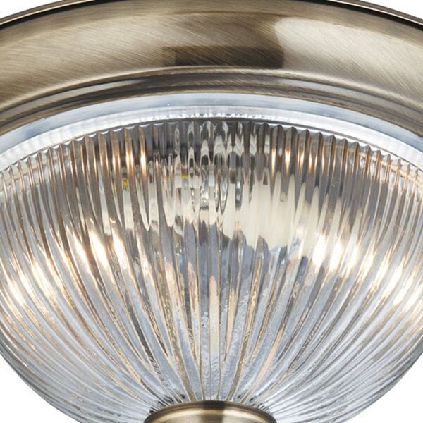 Searchlight Stropna svetilka American Diner IP44, starinska medenina, zatemnjen, Bronasta / starinska medenina, Kopalnica, Kovina, Antični