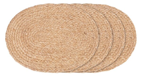Pogrinjki v kompletu 4 ks iz jute 35x45 cm Bombay – House Nordic