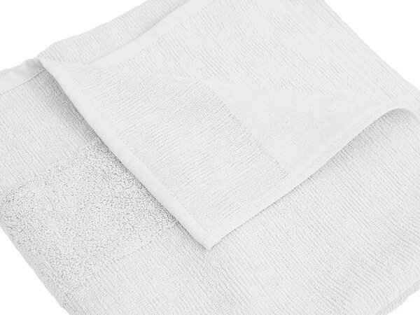 Set brisač CARRARA 1 kos 60x100 cm in 1 kos 40x55 cm 100% bombaž, bela