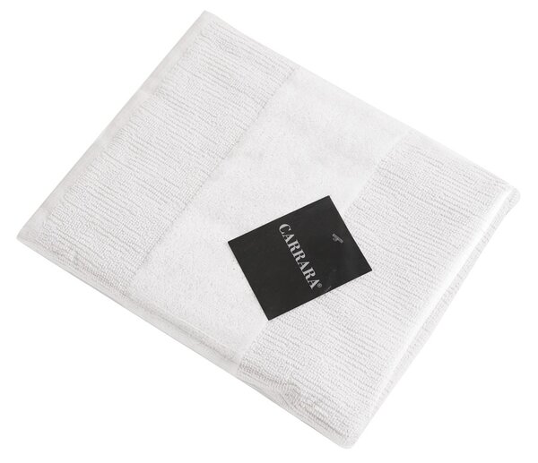 Set brisač CARRARA 1 kos 60x100 cm in 1 kos 40x55 cm 100% bombaž, bela