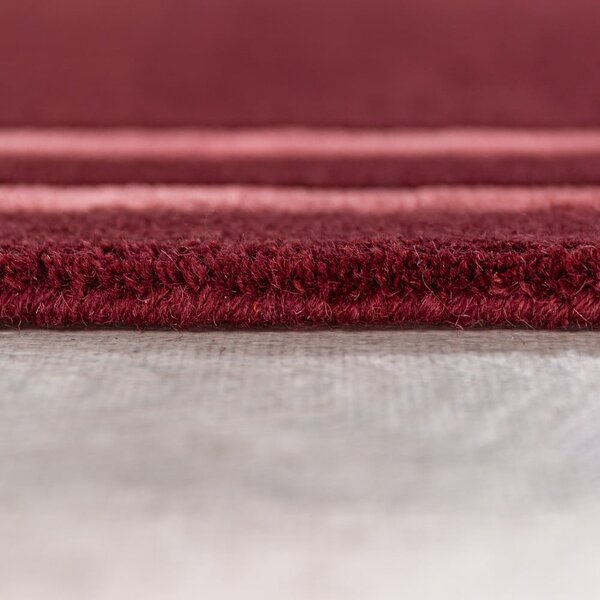 Bordo rdeča ročno tkana volnena preproga 200x290 cm Gatsby – Flair Rugs
