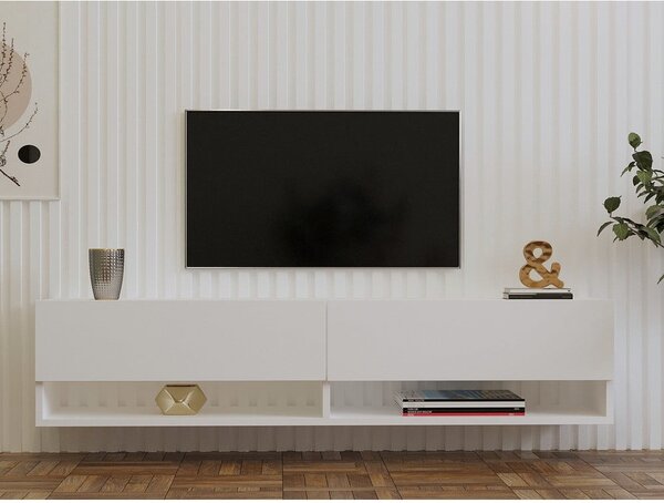 Bela TV omarica 141x31x30 cm Arges – Kalune Design