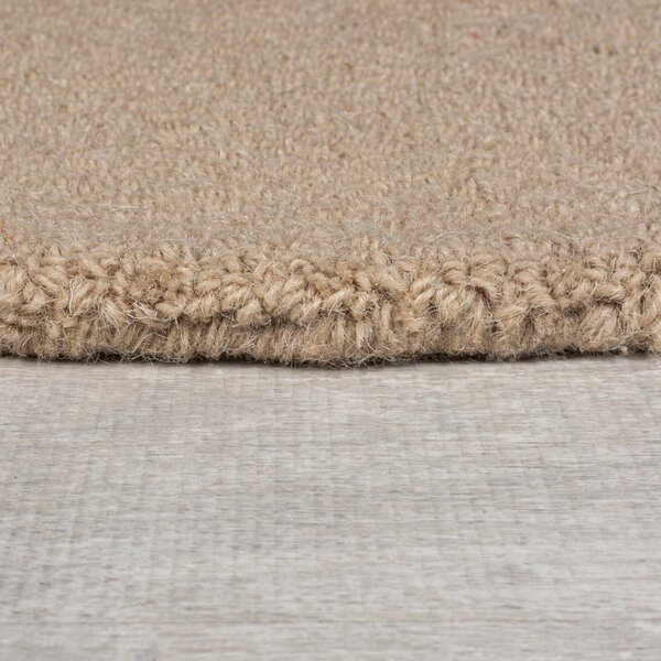 Sivo-bež ročno tkan volnen tekač 80x230 cm Mia Ellipse – Flair Rugs