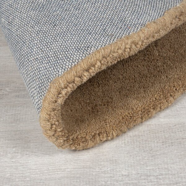 Sivo-bež ročno tkan volnen tekač 80x230 cm Mia Ellipse – Flair Rugs