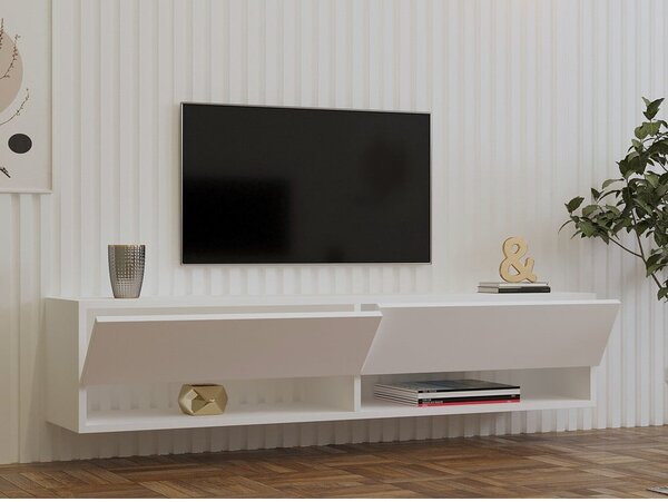 Bela TV omarica 141x31x30 cm Arges – Kalune Design