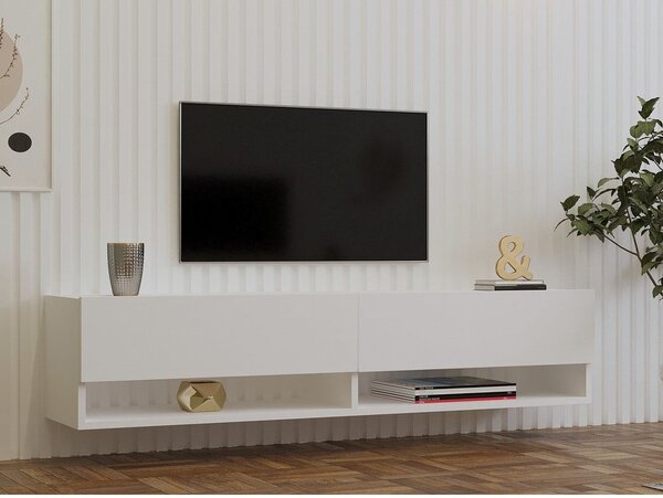 Bela TV omarica 141x31x30 cm Arges – Kalune Design