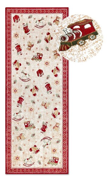 Rdeč tekač z božičnim motivom iz mešanice bombaža 80x200 cm Toy's Delight Red Christmas – Villeroy&Boch
