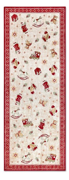 Rdeč tekač z božičnim motivom iz mešanice bombaža 80x200 cm Toy's Delight Red Christmas – Villeroy&Boch