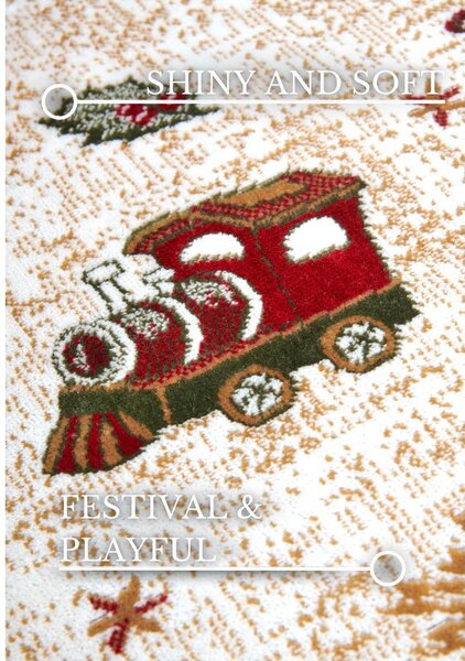 Rdeč tekač z božičnim motivom iz mešanice bombaža 80x200 cm Toy's Delight Red Christmas – Villeroy&Boch