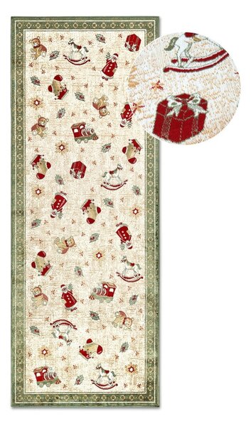 Zelen tekač z božičnim motivom iz mešanice bombaža 80x200 cm Toy's Delight Green Christmas – Villeroy&Boch