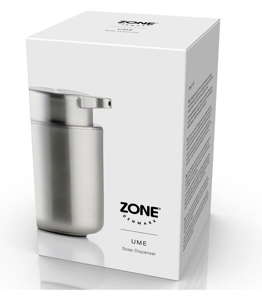 Dozirnik za milo iz nerjavečega jekla v mat srebrni barvi 250 ml Ume Steel – Zone
