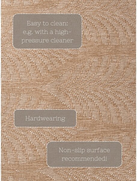 Bež-slonokoščen zunanji in notranji tekač 80x250 cm Duet Liora – NORTHRUGS