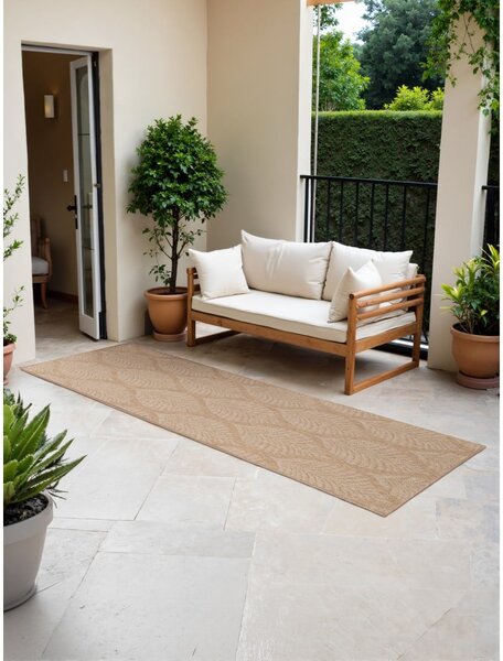Bež-slonokoščen zunanji in notranji tekač 80x250 cm Duet Liora – NORTHRUGS