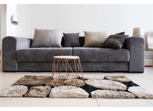 KONDELA Zelo prostoren kavč, siva/svetlo siva/bež, GILEN BIG SOFA
