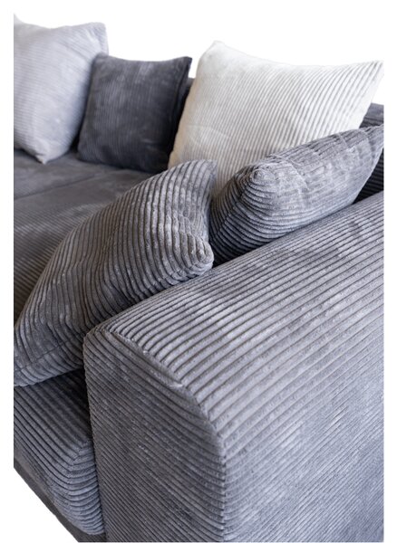 KONDELA Zelo prostoren kavč, siva/svetlo siva/bež, GILEN BIG SOFA