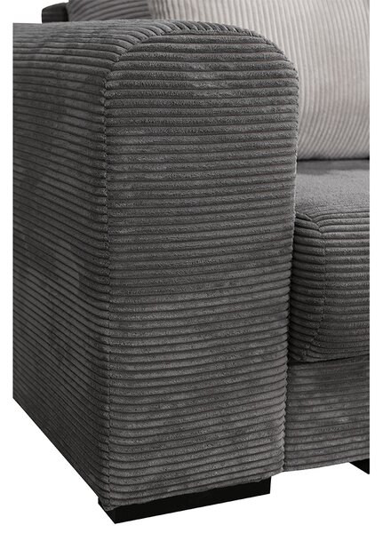 KONDELA Zelo prostoren kavč, siva/svetlo siva/bež, GILEN BIG SOFA