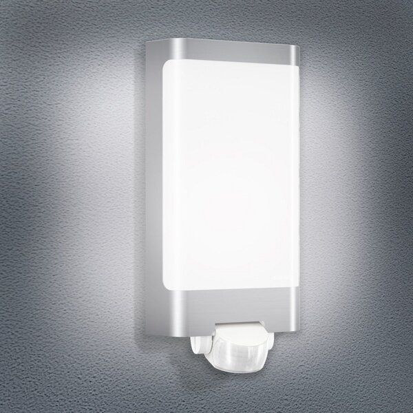 STEINEL L 240 S LED stenska svetilka s senzorjem, nerjaveče jeklo, Kovinska, Kovina, Sodobni